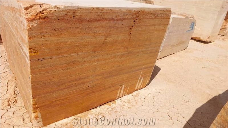 Persian Lemon Travertine Blocks