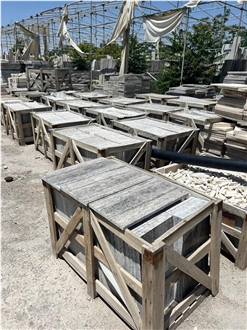 Persian Silver Takab Travertine Tiles
