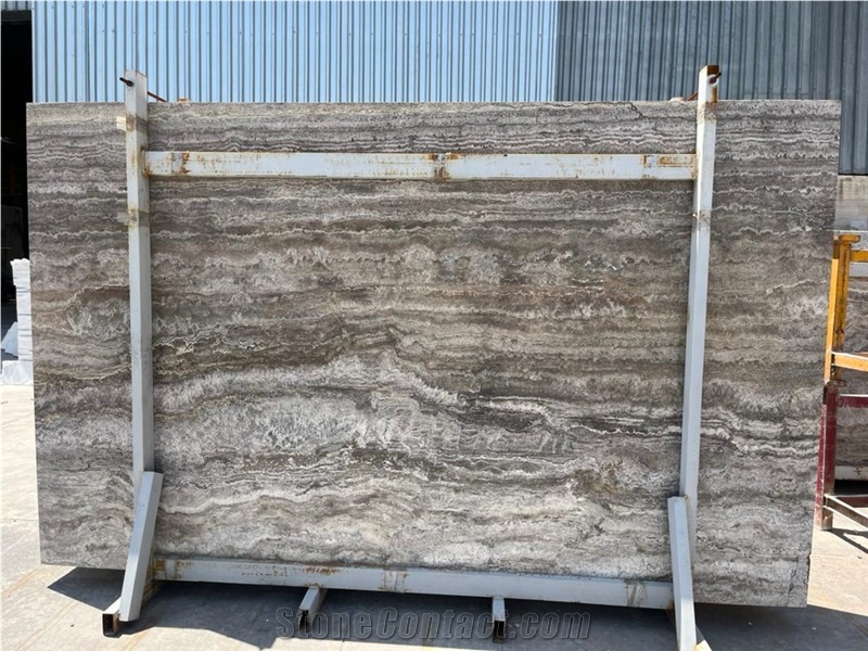 Persian Silver Takab Travertine Tiles