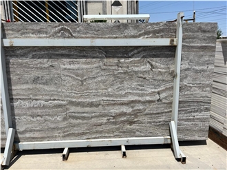 Persian Silver Takab Travertine Tiles