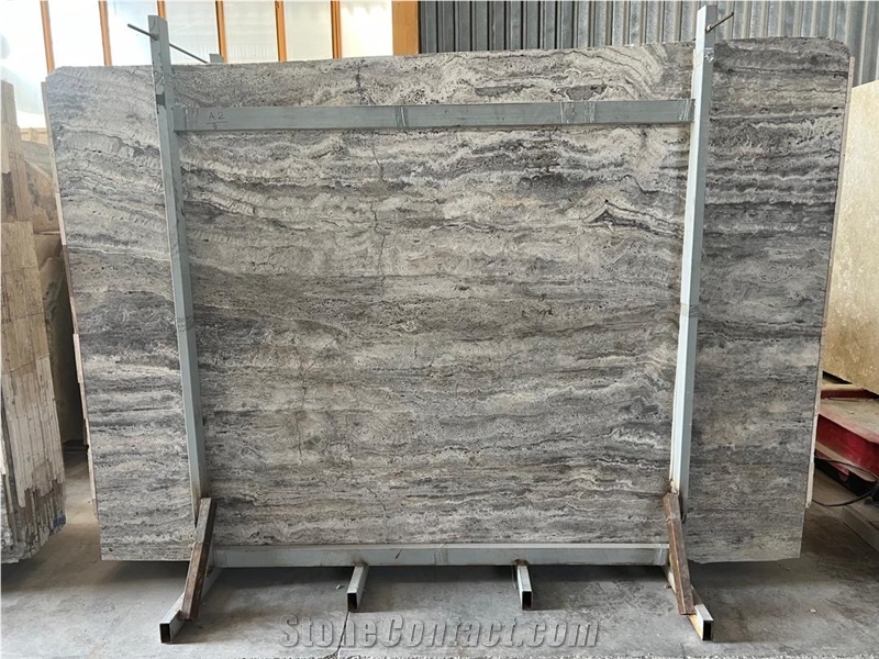 Takab Silver Travertine Slabs