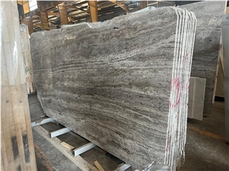 Takab Silver Travertine Slabs