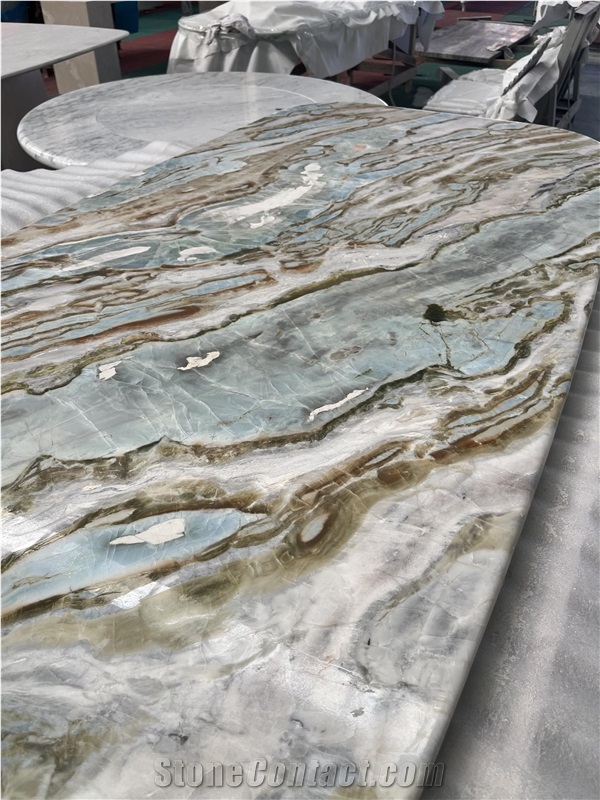 Marble Furnitures Dining Table Tops
