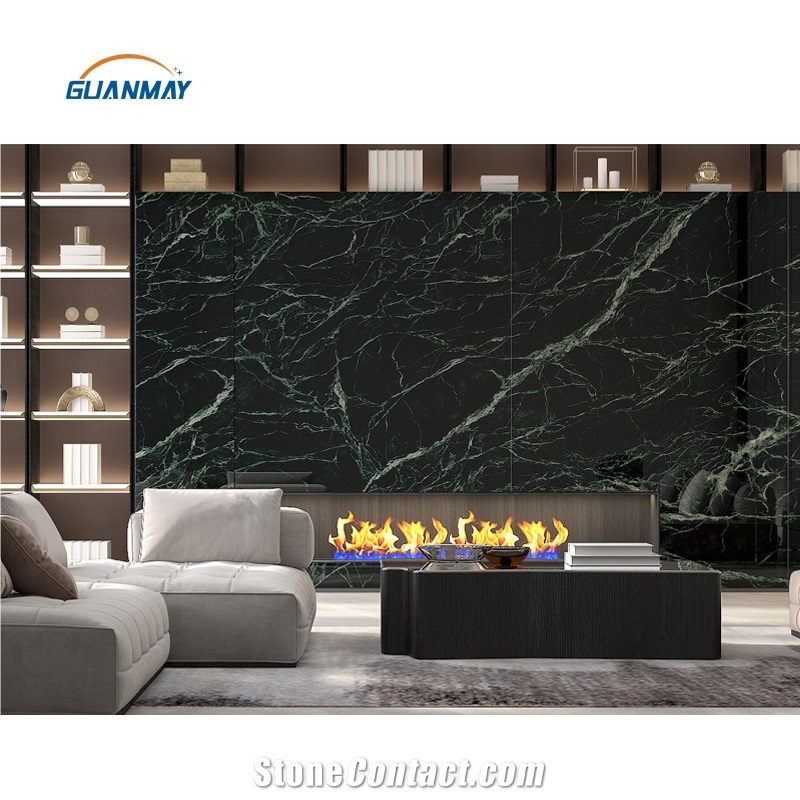 Indian Green Sintered Stone Slabs For Wall Background