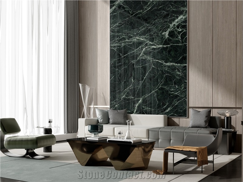 Indian Green Sintered Stone Slabs For Wall Background
