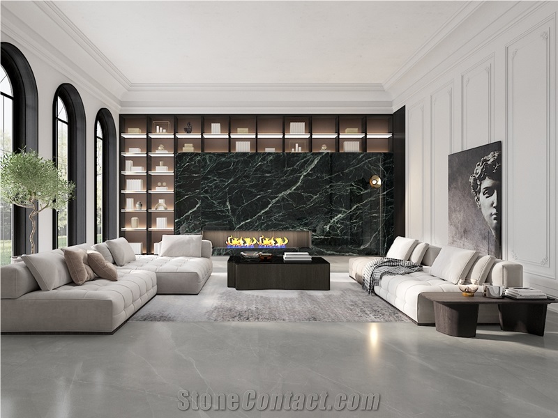 Indian Green Sintered Stone Slabs For Wall Background