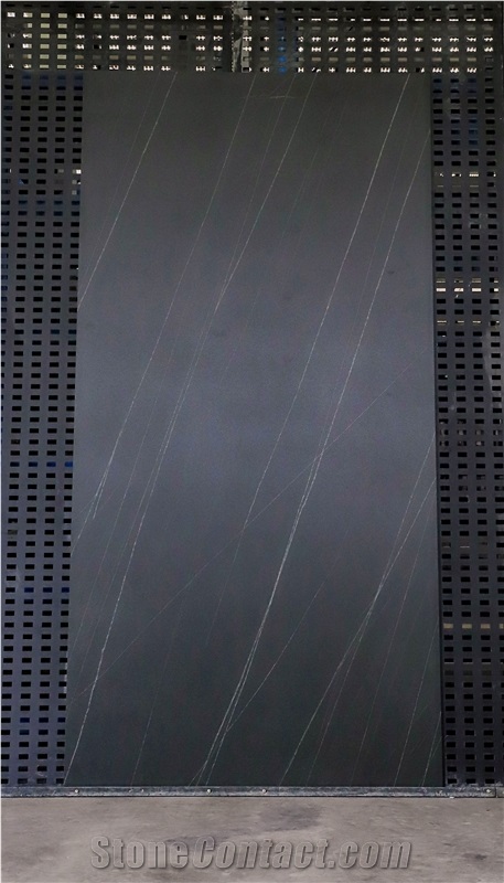 New Black Sintered Stone Slabs For Kitchen Countertops