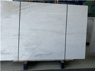 China Ice Flower White Marble Big Slabs Fortiles