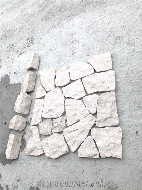 Irregular Beige Limestone Split Wall Stone