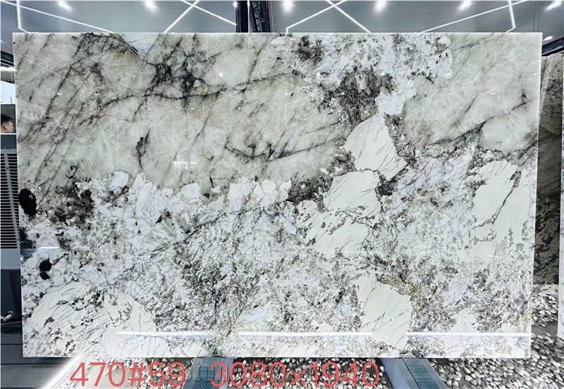 Pandora White Quartzite Slabs