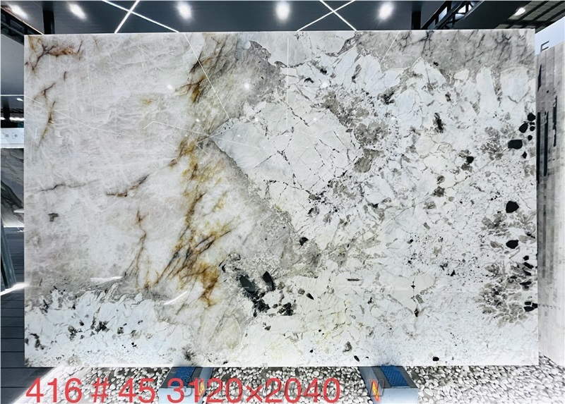 Pandora White Quartzite Slabs