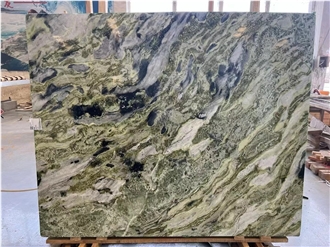 Polished Amazon Green Marble Slabs