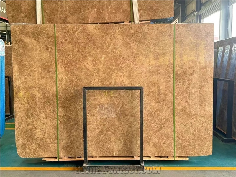 Polished Light Empereador Marble Slabs