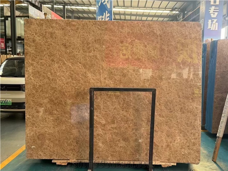 Polished Light Empereador Marble Slabs