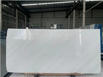Polished Yugoslav White Marble Slabs For Floor Application