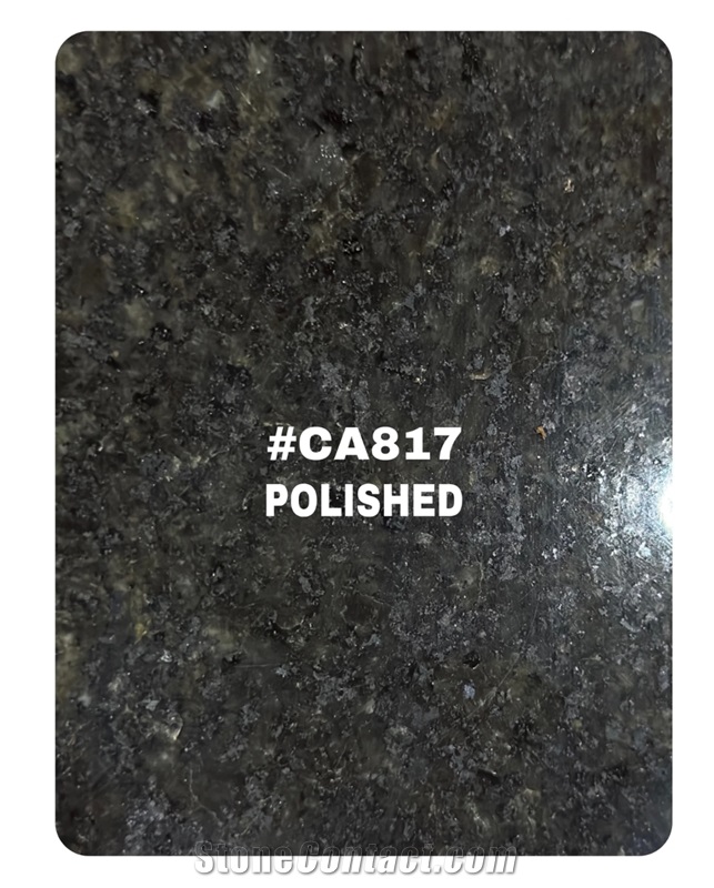 Cambodian Black Granite CA817 Polished Slabs