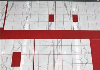 Luxury Polished Calacatta White Marble Slab Wall Floor Tiles