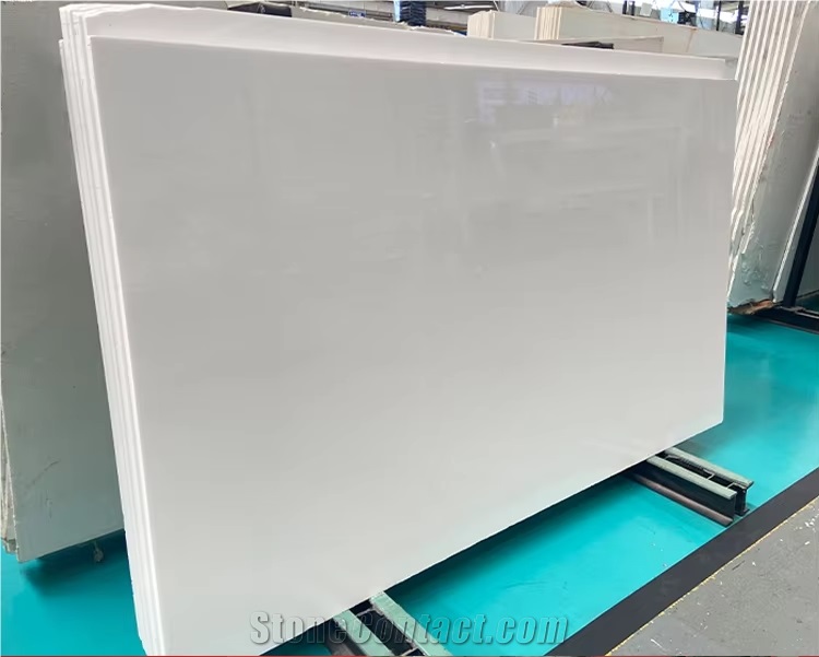 Pure White Thassos Snow White Marble Slab For Floor Tile