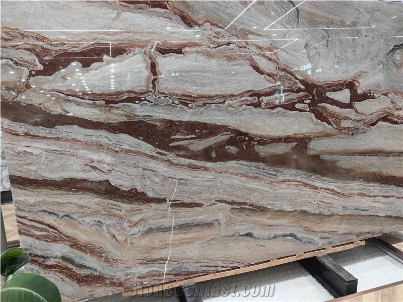 Monica Red  Marble Slabs