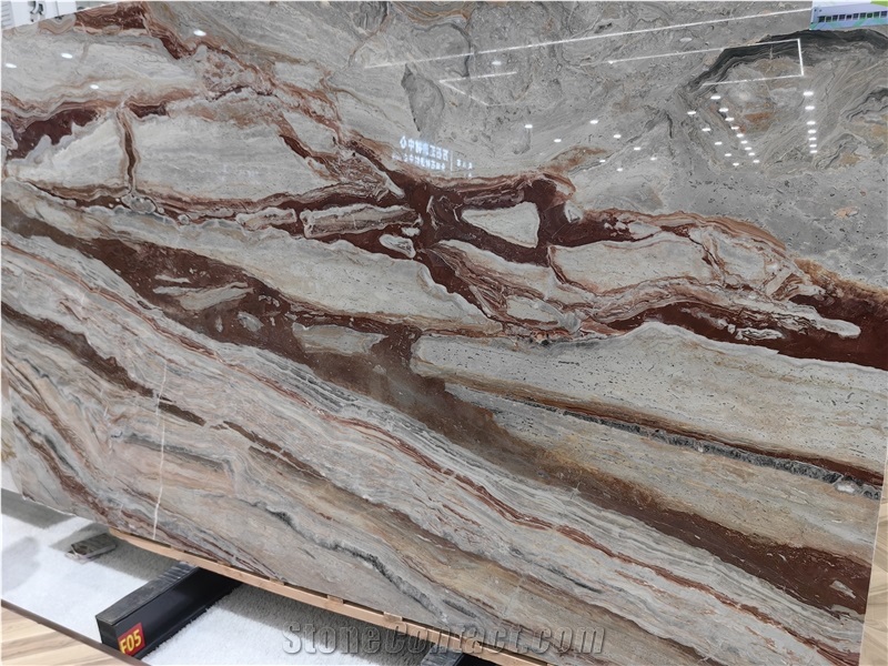 Monica Red  Marble Slabs