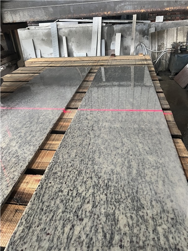 White Ornamental Granite Flamed Slabs