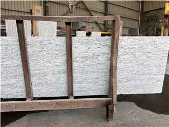 White Ornamental Granite Flamed Slabs