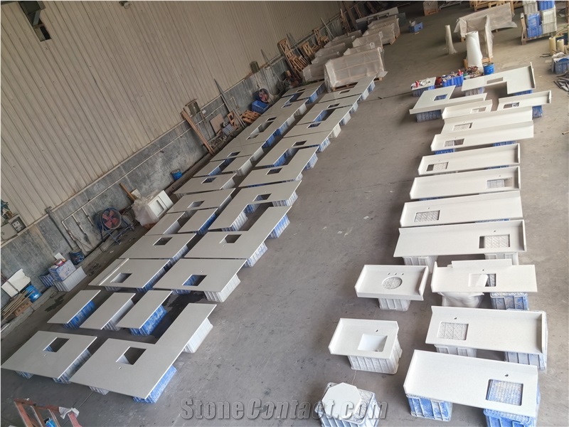 AST 4044 Jade Quartz Artificial Stone Countertop