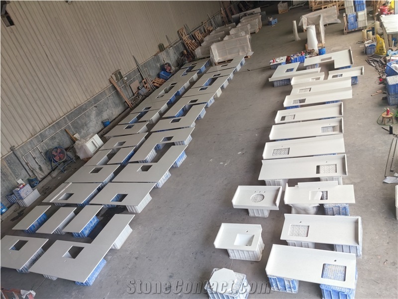 AST 4044 Jade Quartz Artificial Stone Countertop