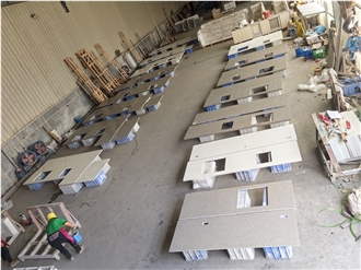 AST 4070 Symphony Grey Quartz Artificial Stone Countertop