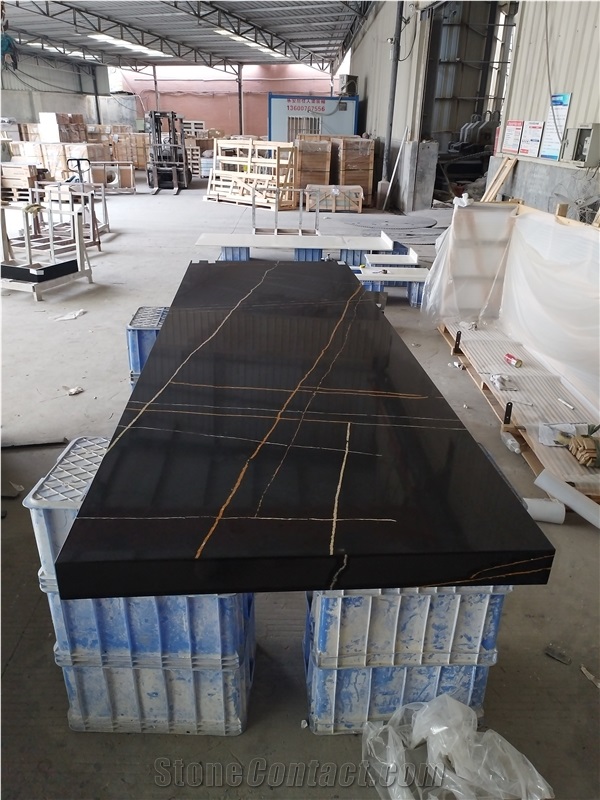 AST 5048 Lauren Gold Quartz Artificial Stone Countertop