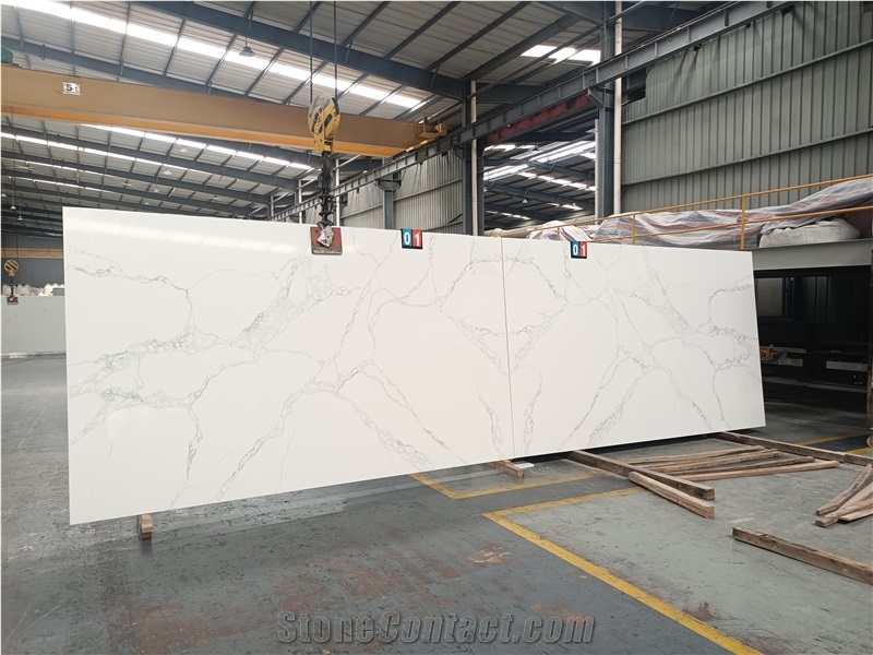 AST 5058 Calacatta Ocean FT Quartz Slabs