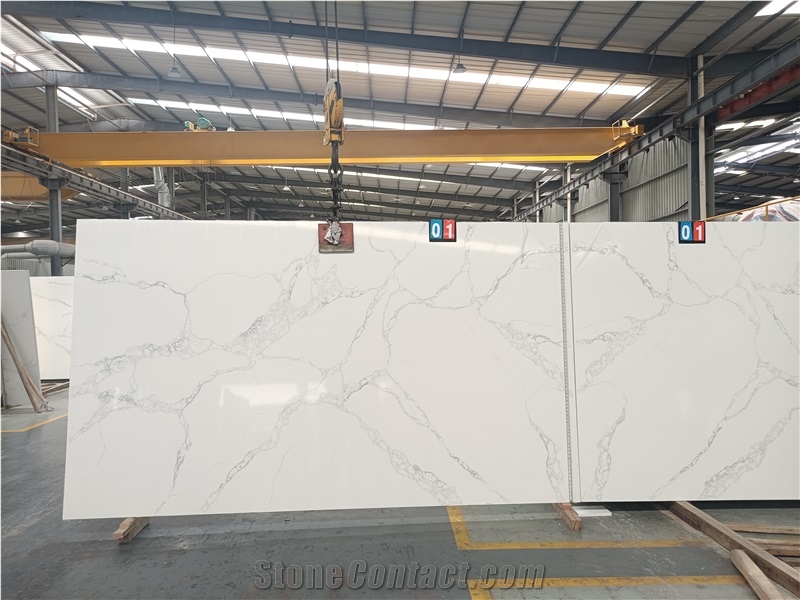 AST 5058 Calacatta Ocean FT Quartz Slabs