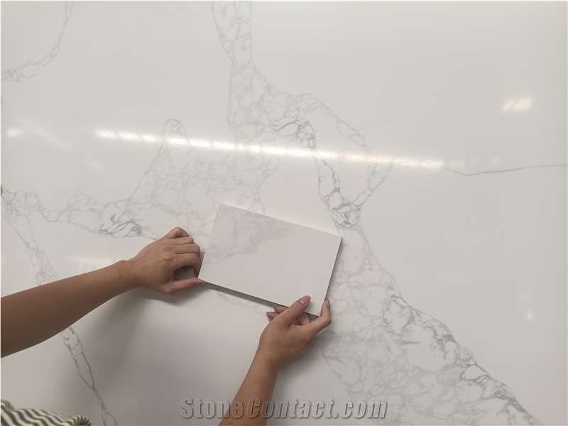 AST 5058 Calacatta Ocean FT Quartz Slabs