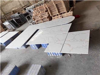 AST 5058 Calacatta Ocean Quartz Artificial Stone Countertop