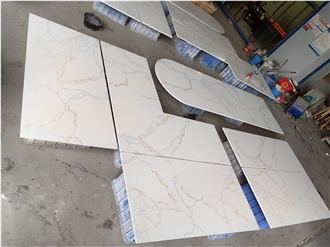 AST 5058 Calacatta Ocean Quartz Artificial Stone Countertop