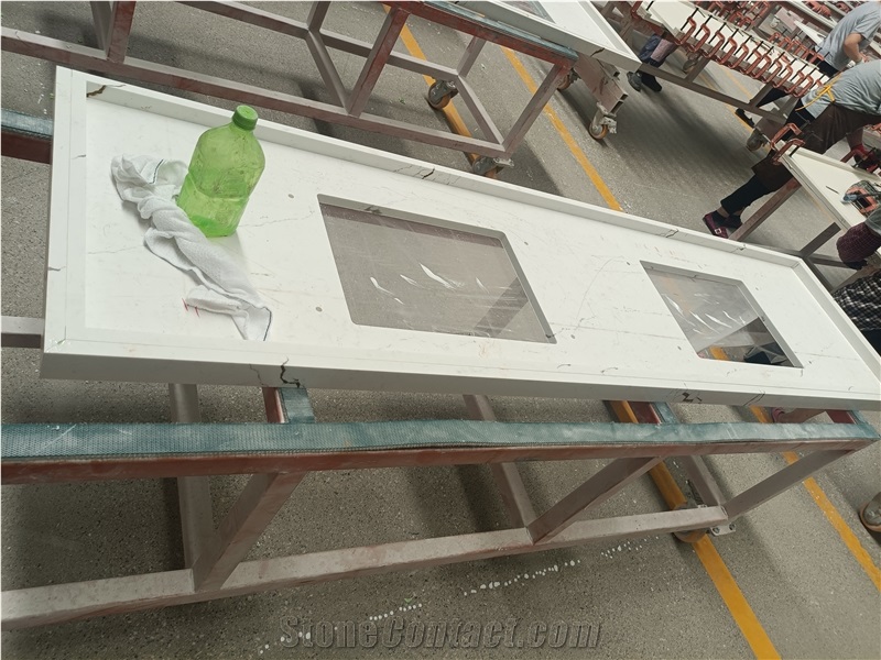 AST 5113 Berkshire Brass Quartz Artificial Stone Countertop