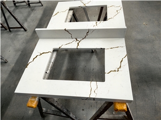 AST 5113 Berkshire Brass Quartz Artificial Stone Countertop
