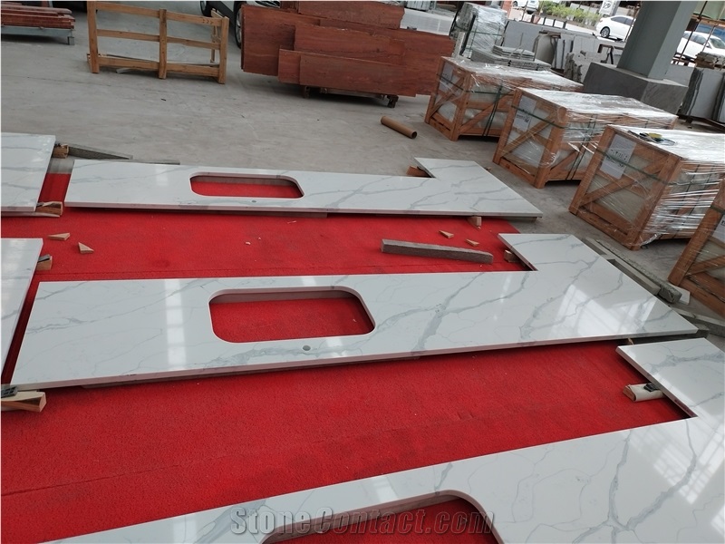 AST 6021 Glacier VM Quartz Artificial Stone Countertop
