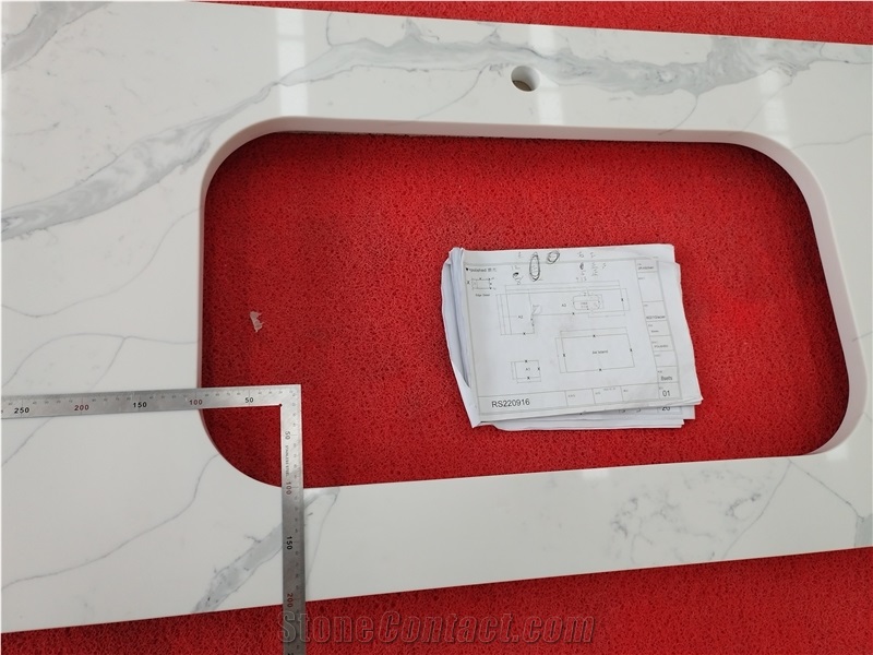 AST 6021 Glacier VM Quartz Artificial Stone Countertop