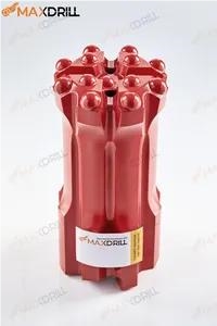 Maxdrillt45 89Mm 14 Tips Drop Center Retrac Skirt Button Bit