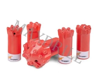 R25 41Mm Thread Button Bit For Drifting And Tunneling