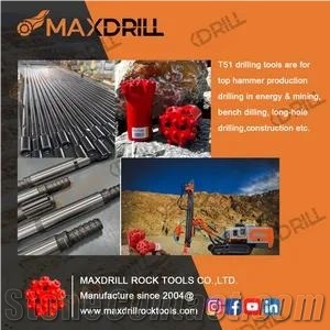 T51 89Mm Thread Buuton Bit For Bench And Long Hole Drilling