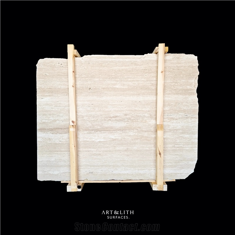 Light Travertine VC Slabs Unfilled