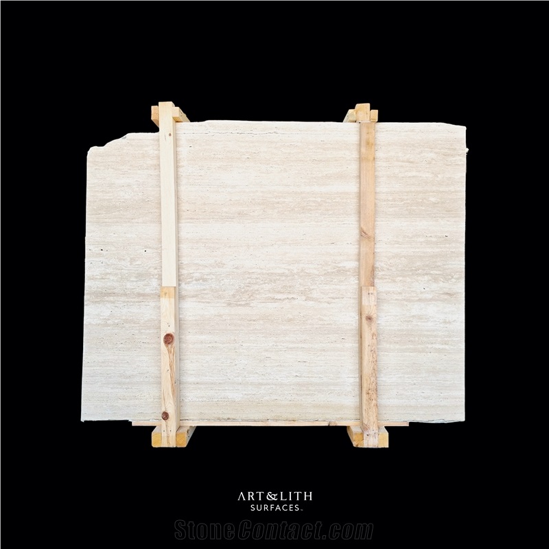 Light Travertine VC Slabs Unfilled