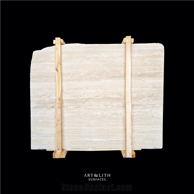 Light Travertine VC Slabs Unfilled