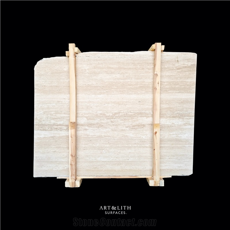 Light Travertine VC Slabs Unfilled
