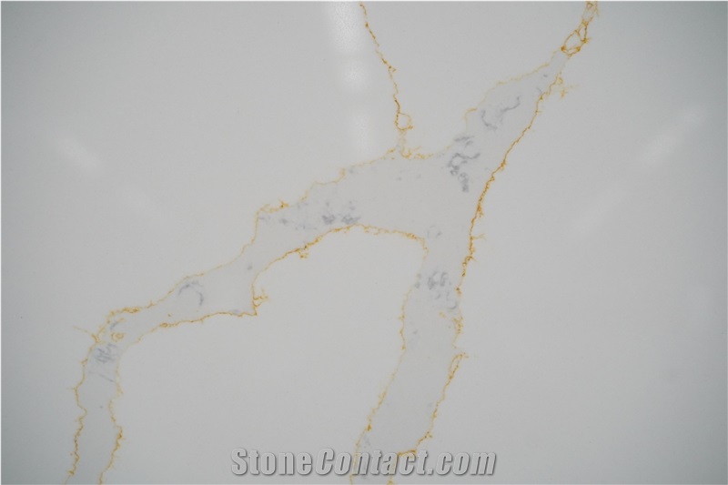 Calacatta Gold Quartz Slabs Factory Wholesale