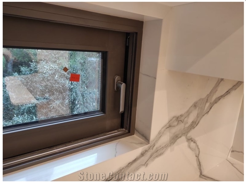 Calacatta Quartz Kitchen Countertop