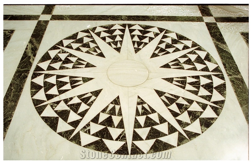 Waterjet Floor Pattern - Waterjet Medallions