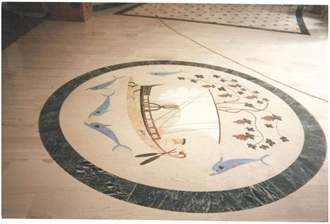 Waterjet Floor Pattern - Waterjet Medallions